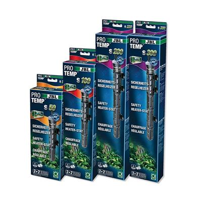 JBL PROTEMP S heater, heats and controls water temperature for ornamental fish, with heat shield, imported from Germany.